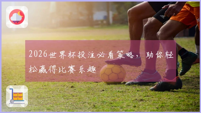 2026世界杯投注必看策略，助你轻松赢得比赛乐趣